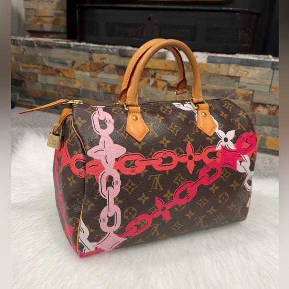 2016 Louis Vuitton Chain Flower Speedy 35 - Picture 2 of 16